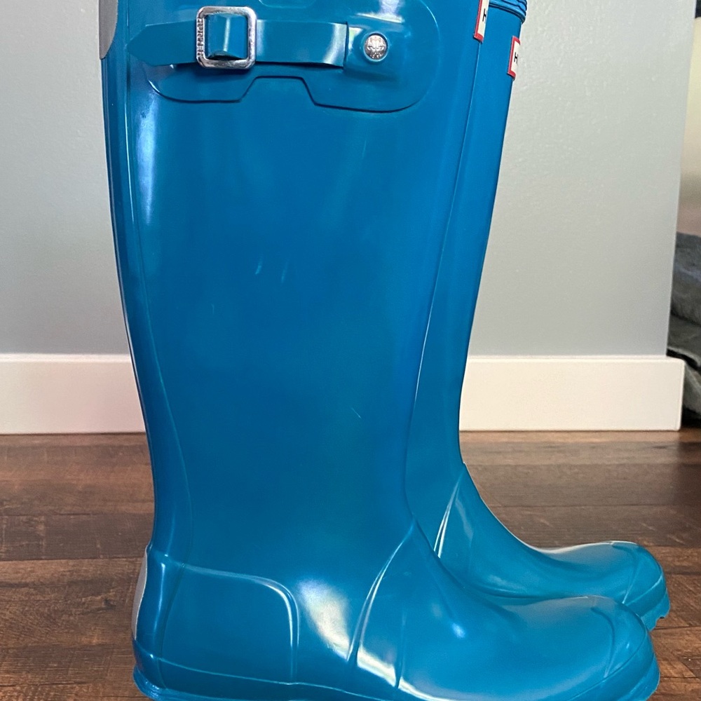 Hunter Blue Waterproof Boots